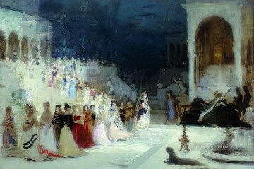  ballet Obras - escena de ballet 1875 Ilya Repin